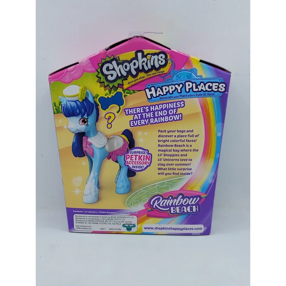 2017 Shopkins Happy Places Rainbow Beach Popsicorn Lil' Unicorn Pack